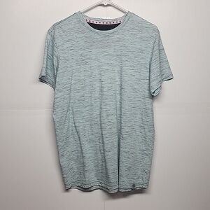 Free Planet sz S light blue/gray mens comfortable casual t-shirt